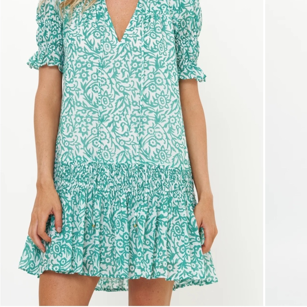 Oliphant-SMOCKED DROP MINI- CYPRESS JADE size MEDIUM SEALED IN BAG - Picture 4 of 5